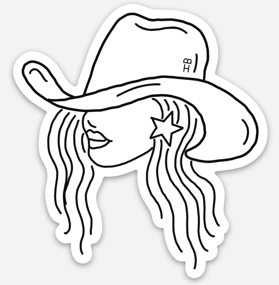 Cowgal Sticker